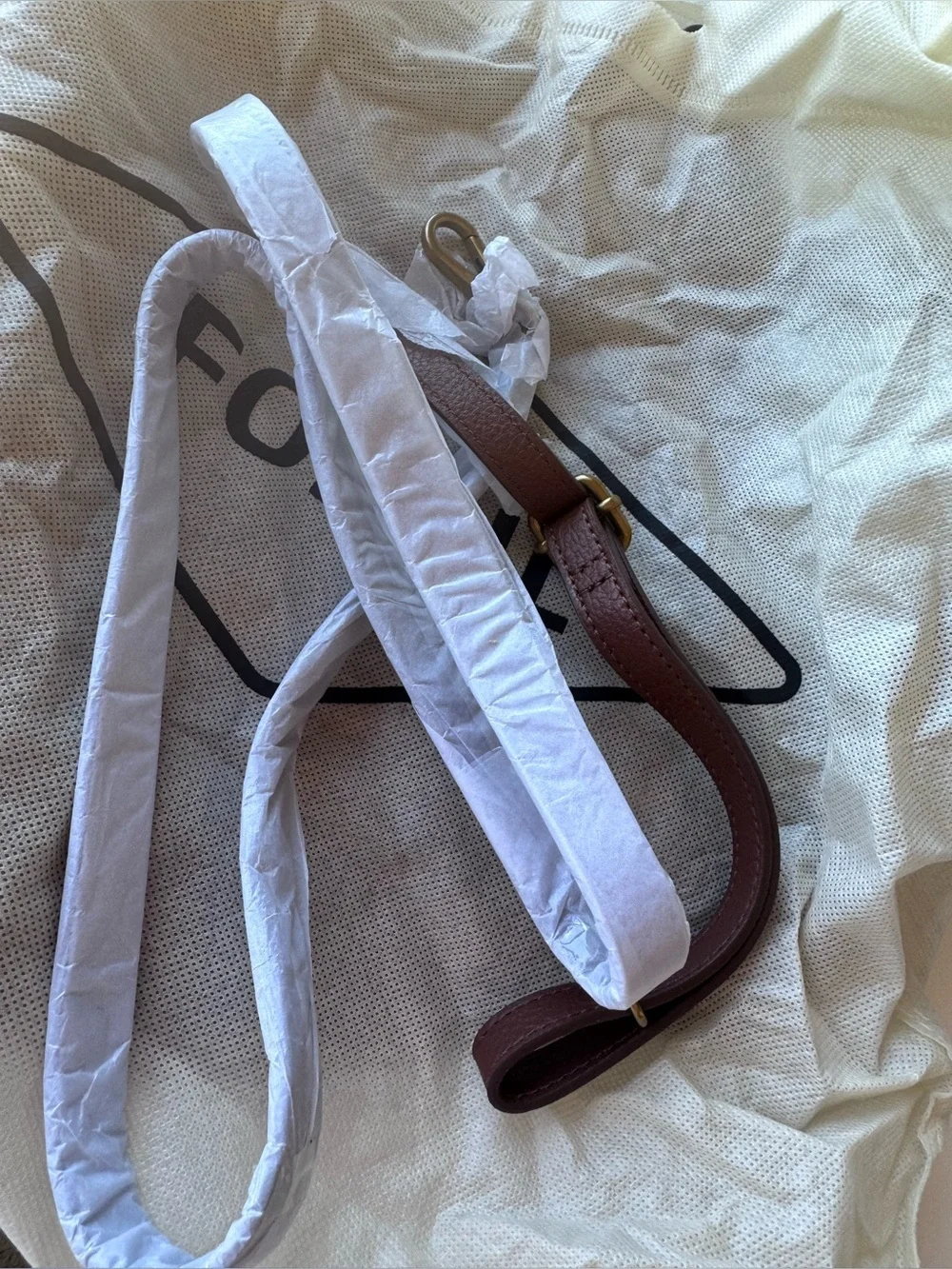 Fossil Brown Leather Handbag